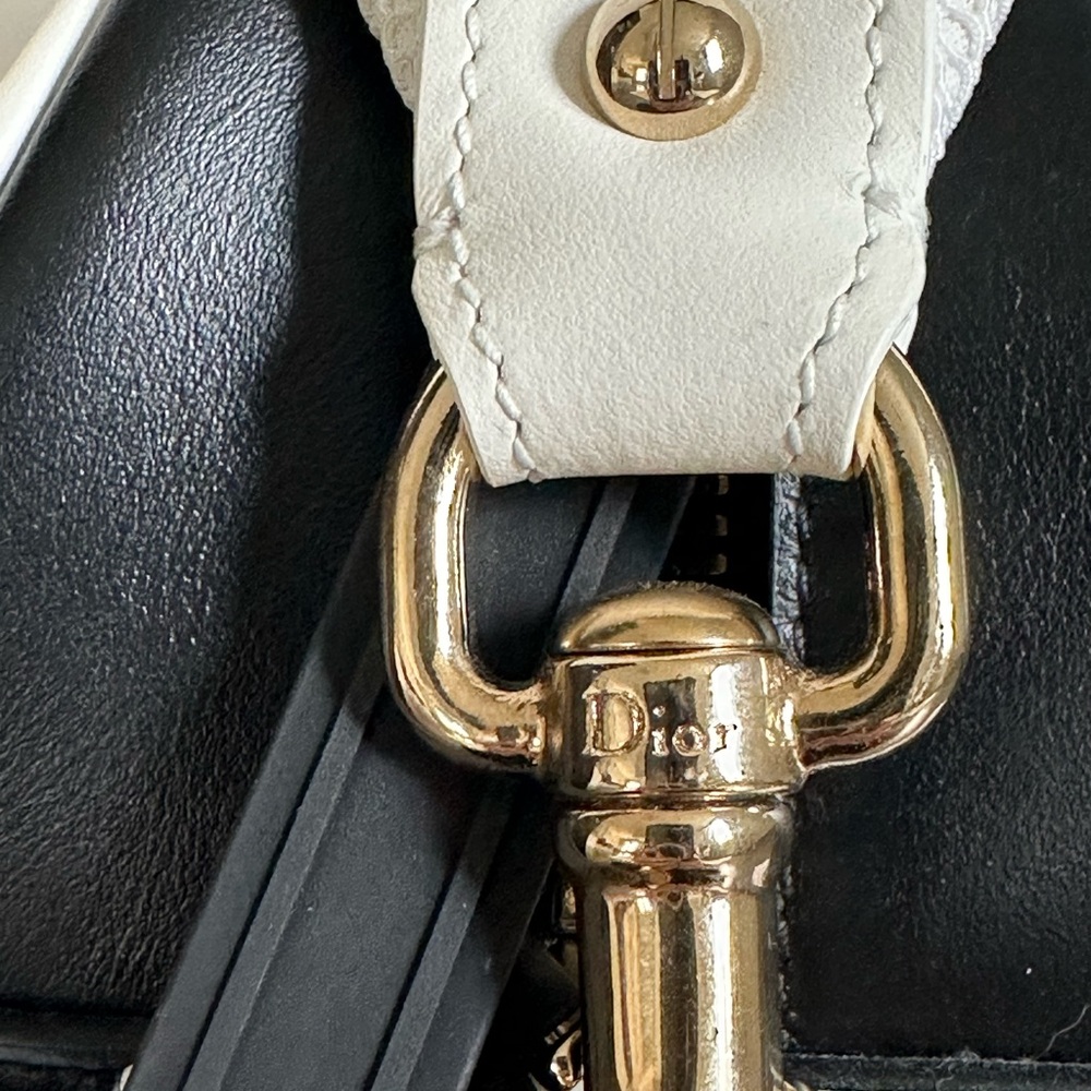 Christian Dior Small Bowling Ball Bag white/Navy - Picture 7 of 16